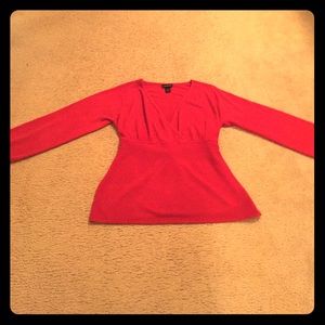 V-Neck Red Sweater